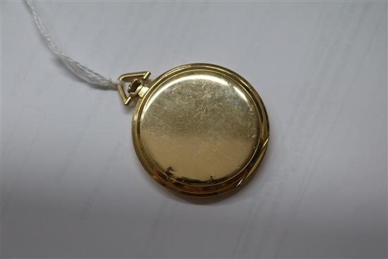 A 1930s 18ct gold dress pocket watch retailed by Mappin.